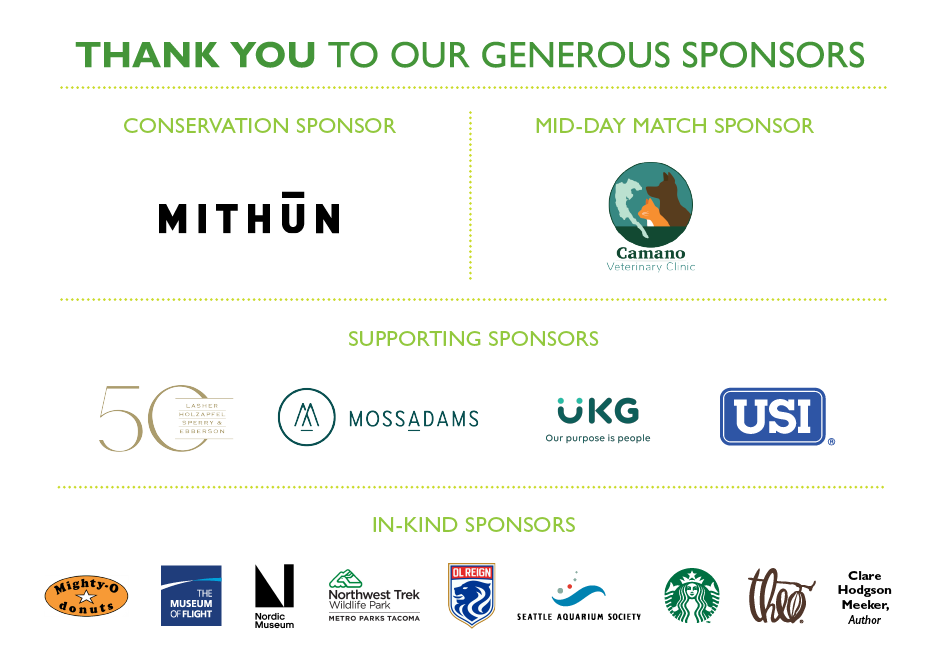 A block of corporate logos under text that reads "Thank you to our generous sponsors"